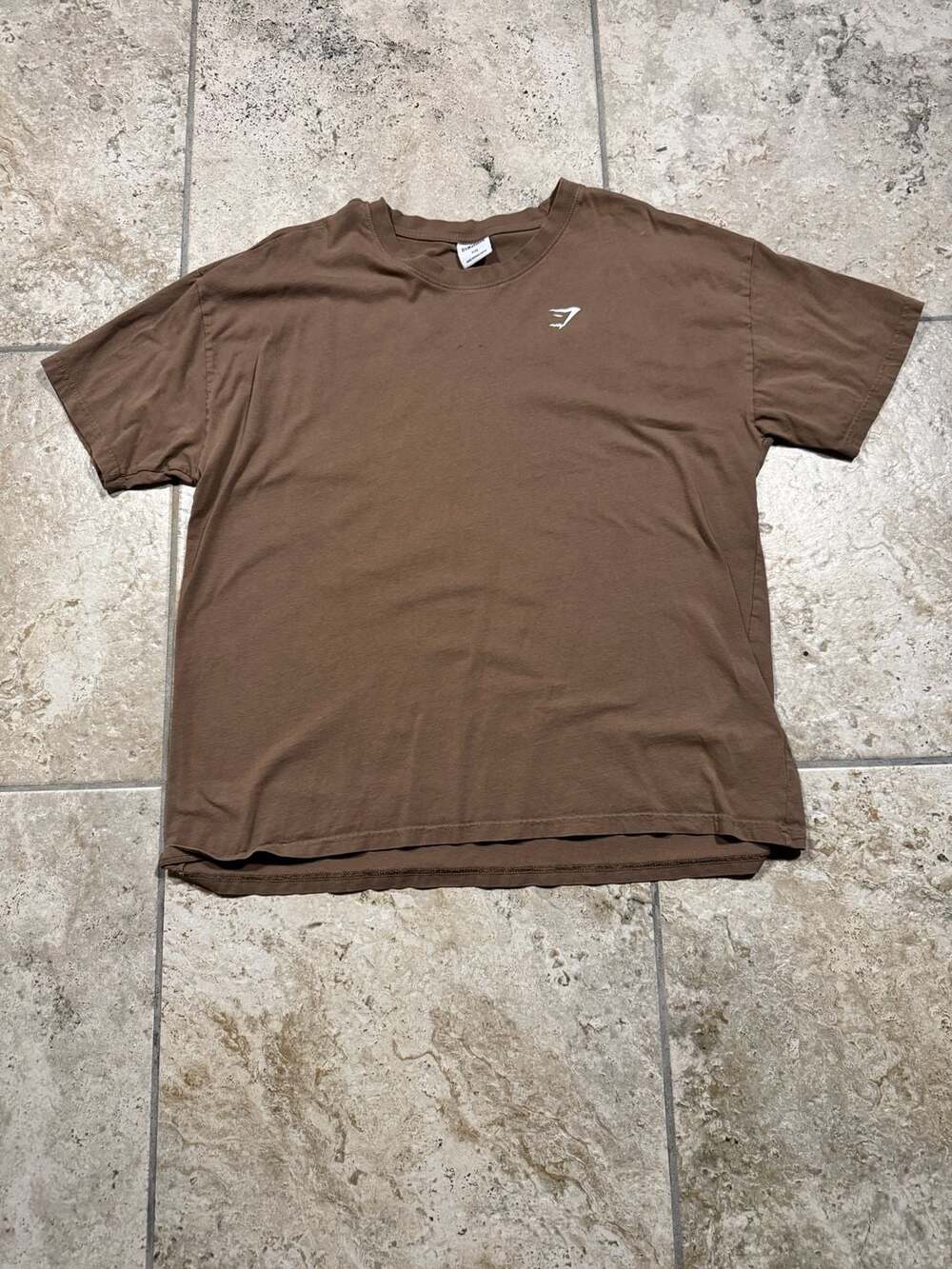Gymshark T-Shirt Size XXL Brown Graphic Tee